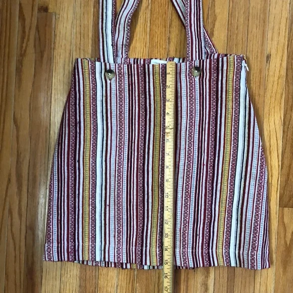 NWT Urban Outfitters striped jumper overall skirt size S - Picture 5 of 11